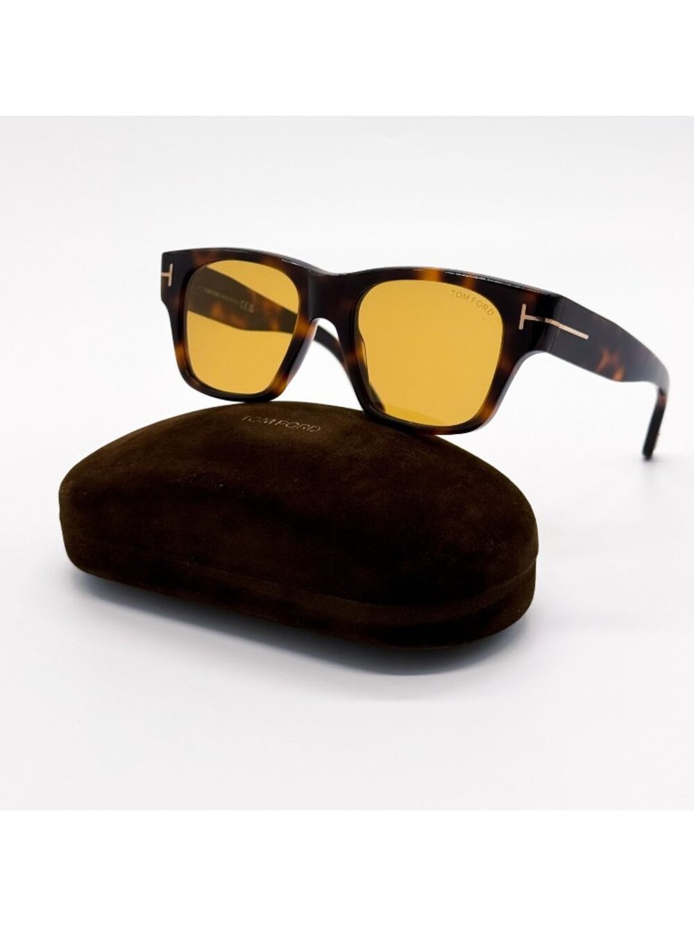 NEW TOM FORD CAINE-02 SUNGLASSES TF1280 53E SQUARE HAVANA WOMEN EYEWEAR FT1280